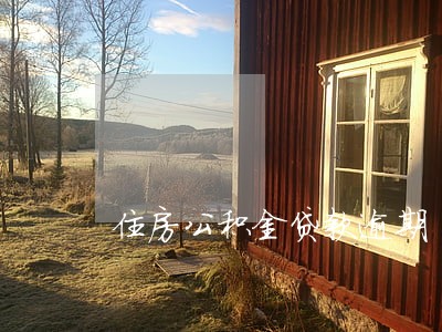 住房公积金贷款逾期 影响 住房公积金贷款逾期 影响